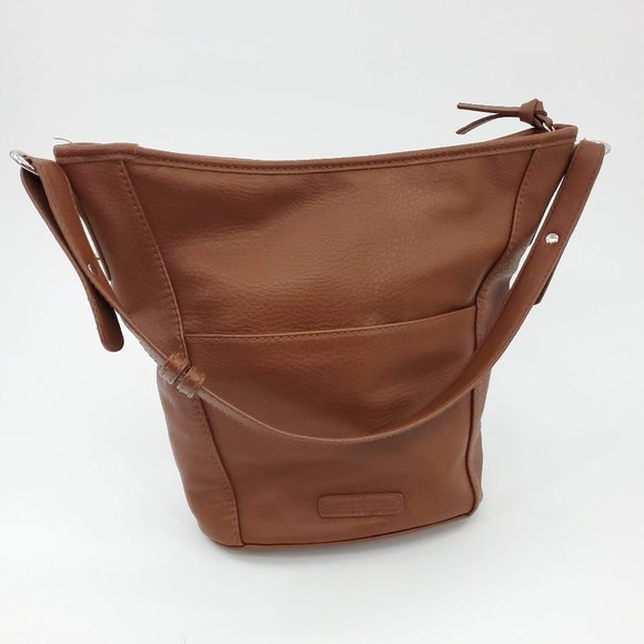 Liz Claiborne Zippered Faux Leather Crossbody - Picture 2 of 9